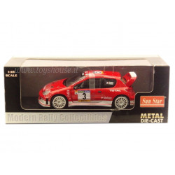 Sun Star 1:18 scale item 3859 Modern Rally Collectibles Peugeot 206 WRC Rally Catalunia 2003