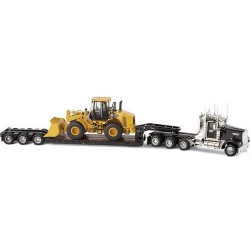 Norscot CAT 1:50 scale item 55208 Kenworth W900 and Trial King Lowboy with CAT 950H Wheel Loader