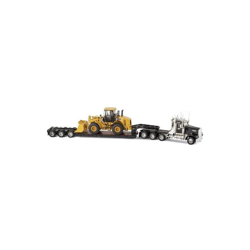 Norscot CAT 1:50 scale item 55208 Kenworth W900 and Trial King Lowboy with CAT 950H Wheel Loader