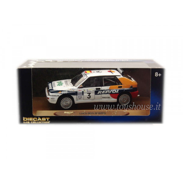 Ricko scala 1:18 articolo 32110 Lancia Delta HF Integrale Evo 2 Rally Monte Carlo 1993