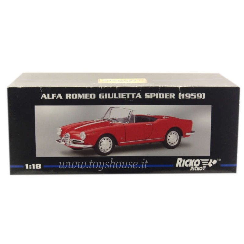 Ricko 1:18 scale item 32142 Alfa Romeo Giulietta Spider Cabrio