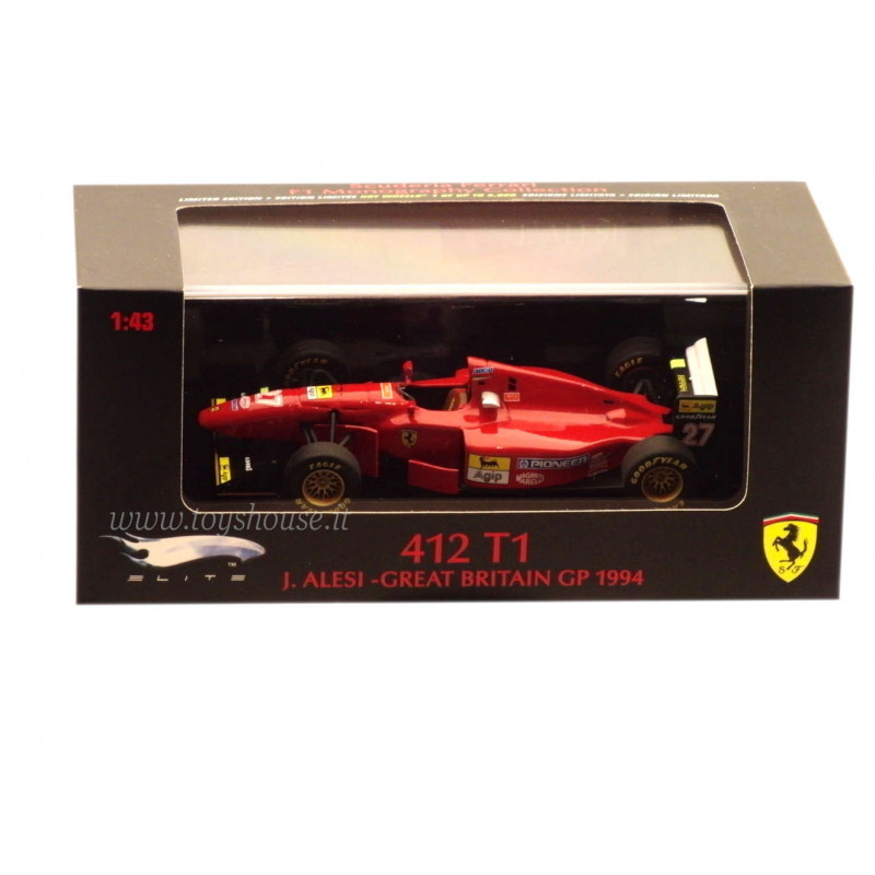 Hot Wheels scala 1:43 articolo T6284 Elite Ferrari 412 T1 Alesi 1994 (GP Inghilterra) Ed.Lim. 5000 pz