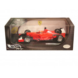 Hot Wheels scala 1:18 articolo 50202 Racing Ferrari F2001 Schumacher 2001 (No Decals GP Monza 9/11 Musetto Nero)
