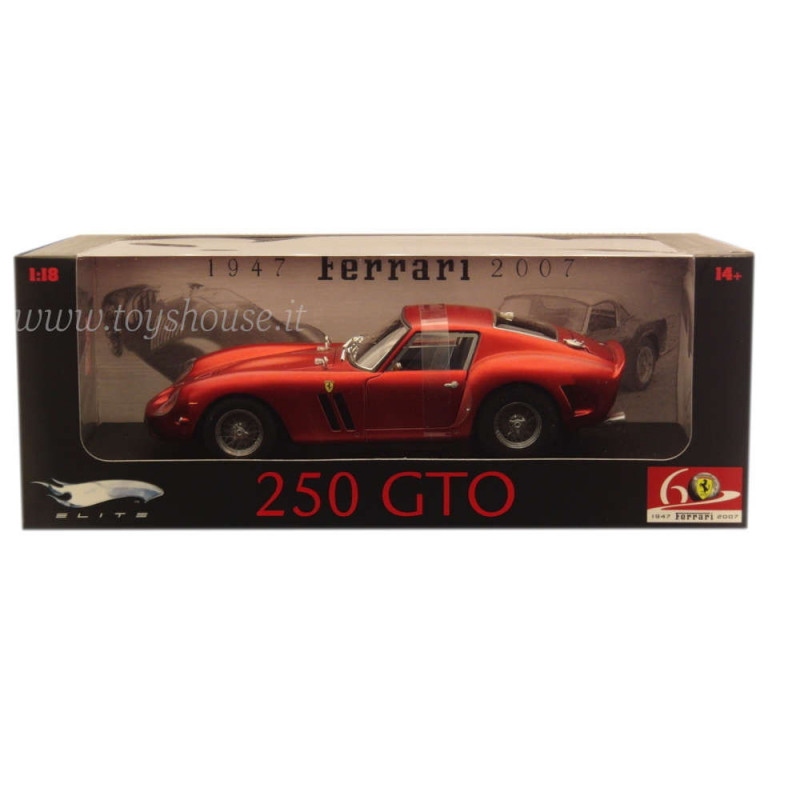 Ferrari 250 GTO Vanilla Sky Model 1/18 Hot Wheels Elite, 57% OFF