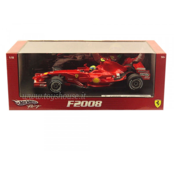 Hot Wheels scala 1:18 articolo M0549 Racing Ferrari F2008 Massa 2008