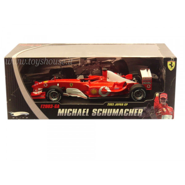 Hot Wheels scala 1:18 articolo N2077 Elite Ferrari F2003-GA Schumacher 2003 (Vince GP Giappone) Ed.Lim. 5555 pz