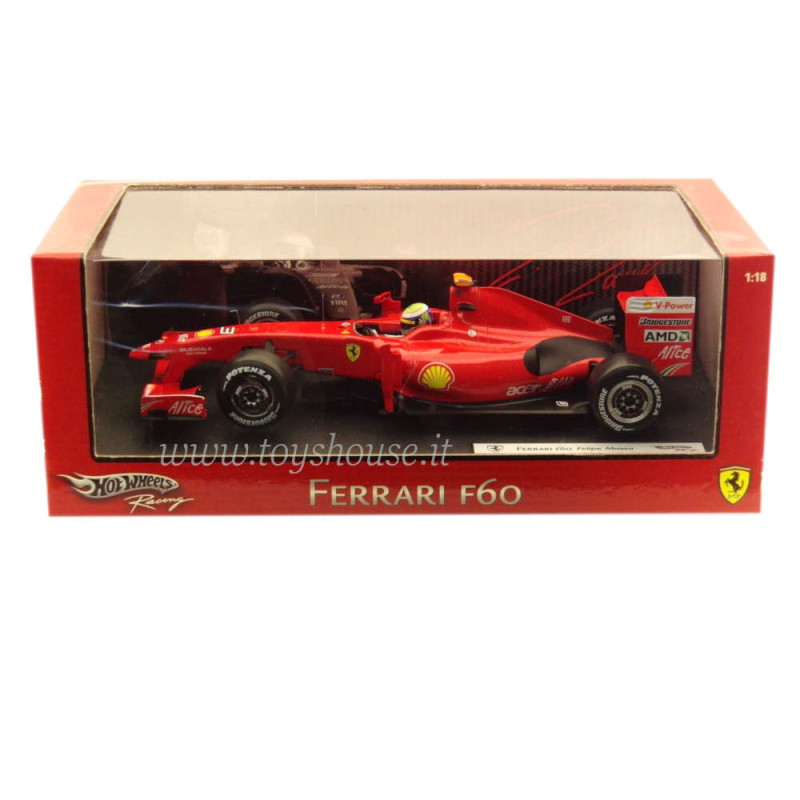 Hot Wheels 1:18 scale item P9966 Racing Ferrari F60 Massa 2009