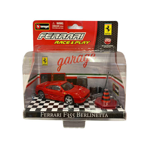 Bburago 1:43 scale item 18-31100 Ferrari Race and Play Garage