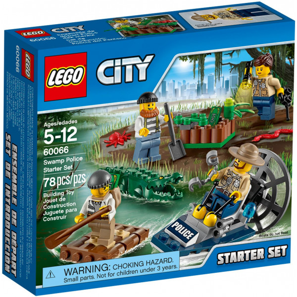 Lego City 60066 Starter Set Polizia Missione nelle Palude