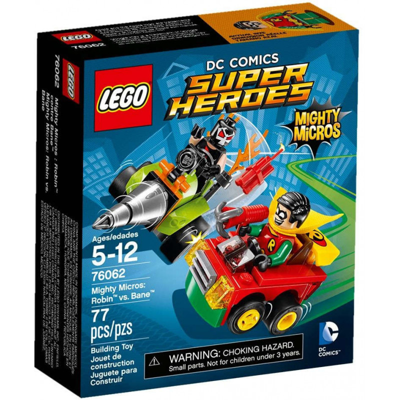 Lego DC Comics Super Heroes 76062 Mighty Micros Robin contro Bane