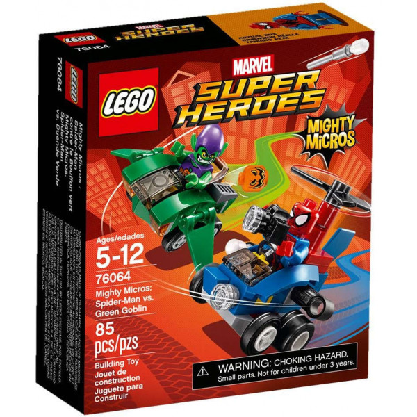 Lego Marvel Super Heroes 76064 Mighty Micros Spider-Man contro Green Goblin
