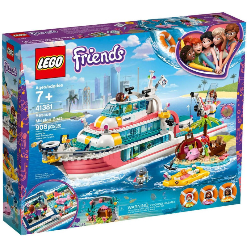 Lego Friends 41381 Motoscafo di Salvataggio