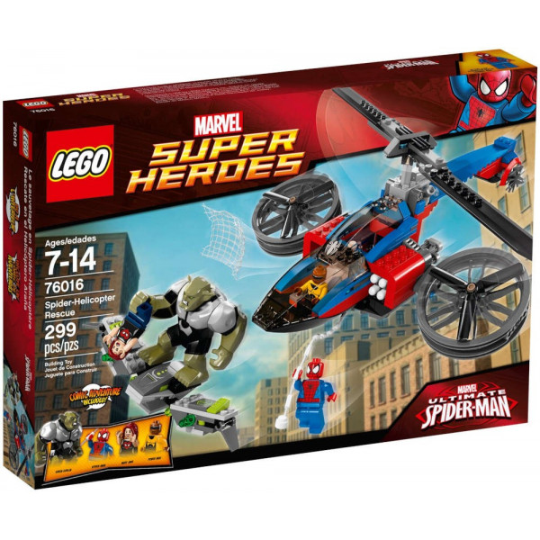 Lego Marvel Super Heroes 76016 Spiderman - Elicottero-Ragno al Salvataggio