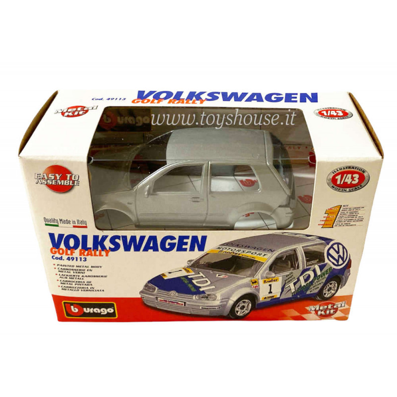 Bburago 1:43 scale item 49113 1:43 Kit Collection Volkswagen Golf Rally