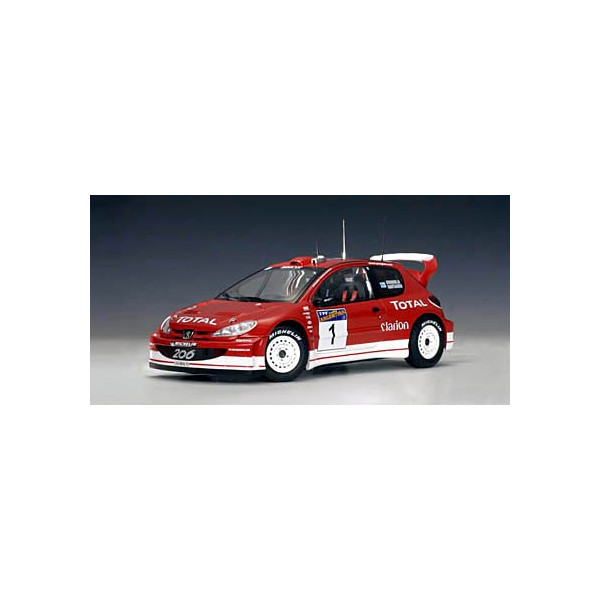 AUTOart 1:18 scale item 80356 Racing Division Collection Peugeot 206 WRC Rally Argentina 2003 M.Gronholm/T.Rautiainen