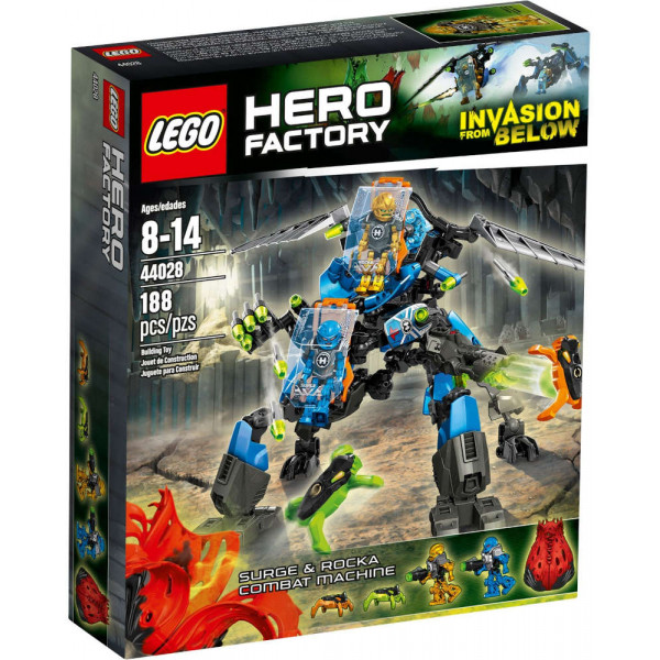 Lego Hero Factory 44028 Robo-Macchina Da Combattimento Di Surge