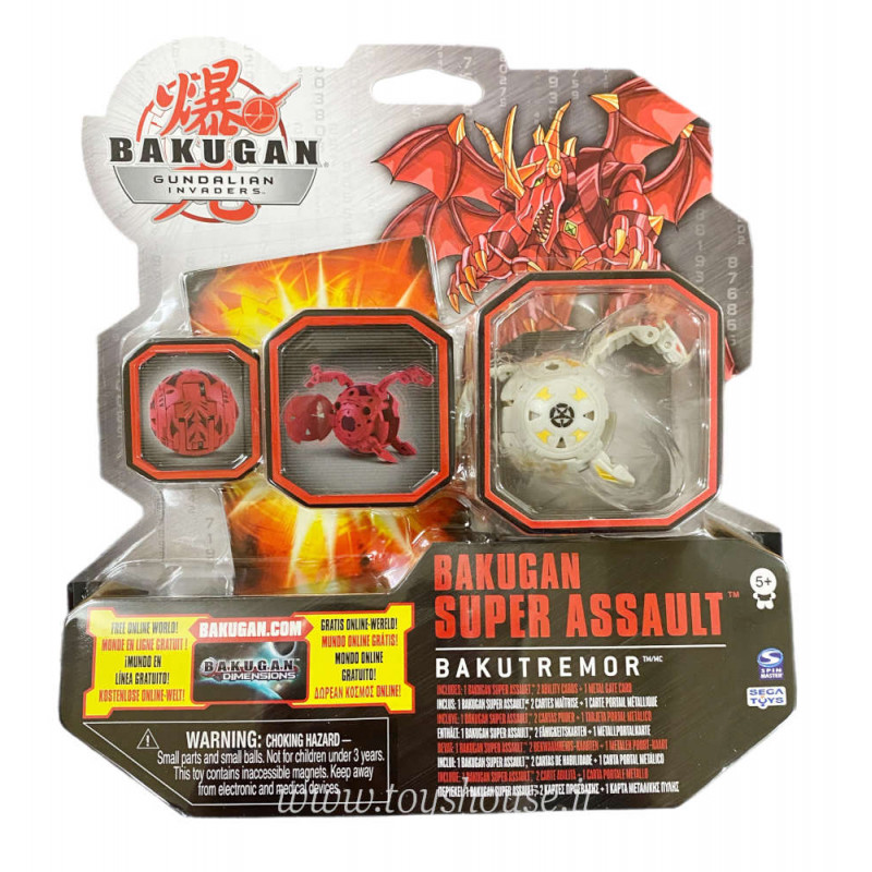 Bakugan Gundalian Invaders Super Assault Bakutremor Spin Master Action Figure