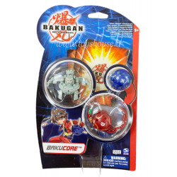 Bakugan Battle Brawlers Bakucore Starter Set 3 Bakugan & 3 Carte Portale Stagione 1 Spin Master