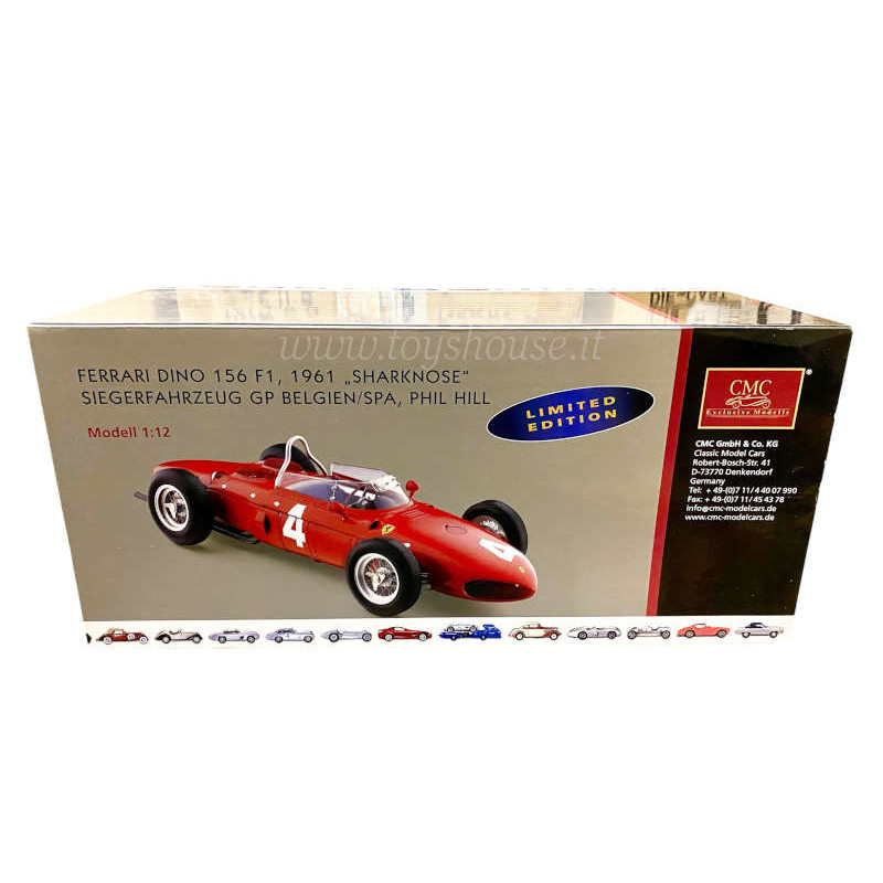 CMC 1:12 scale item C007 Ferrari F1 Dino 156 Sharknose Phil Hill GP SPA Belgium 1961 Limited Edition 500pc