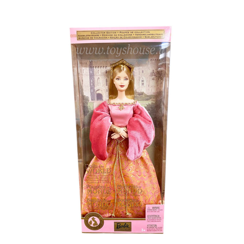 Barbie Principessa Inglese B3459 Collezione Le Principesse del Mondo Pink Label