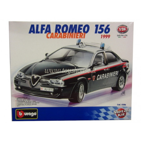 Bburago 1:24 scale item 5586 Bijoux Kit Alfa Romeo 156 Carabinieri