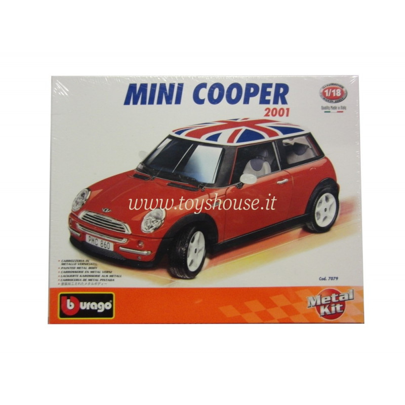 Bburago 1:18 scale item 7079 Kit Collection Mini Cooper UK Roof