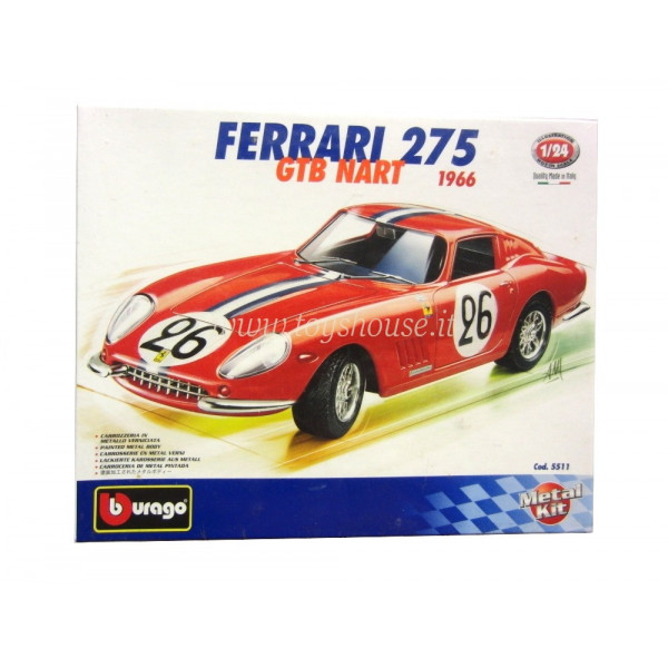 Bburago 1:24 scale item 5511 Bijoux Kit Ferrari 275 GTB Nart