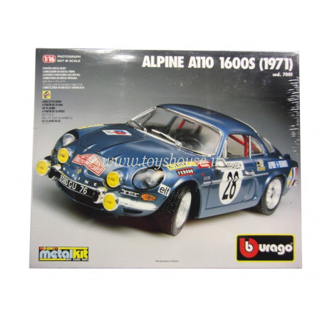Bburago scala 1:18 articolo 7001 Kit Collection Renault Alpine A110 1600s Montecarlo