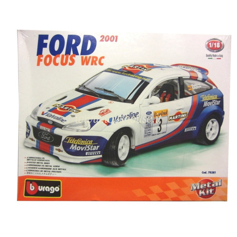 Bburago 1:18 scale item 70281 Kit Collection Ford Focus WRC