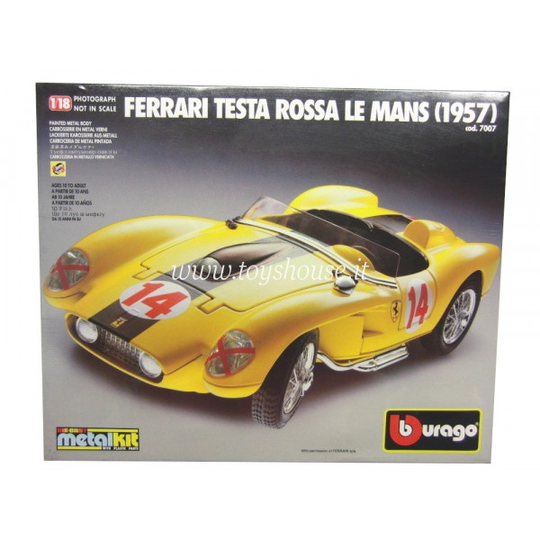 Bburago scala 1:18 articolo 7007 Kit Collection Ferrari Testa Rossa Le Mans