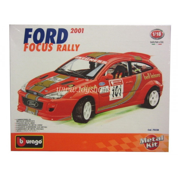 Bburago 1:18 scale item 70228 Kit Collection Ford Focus Rally