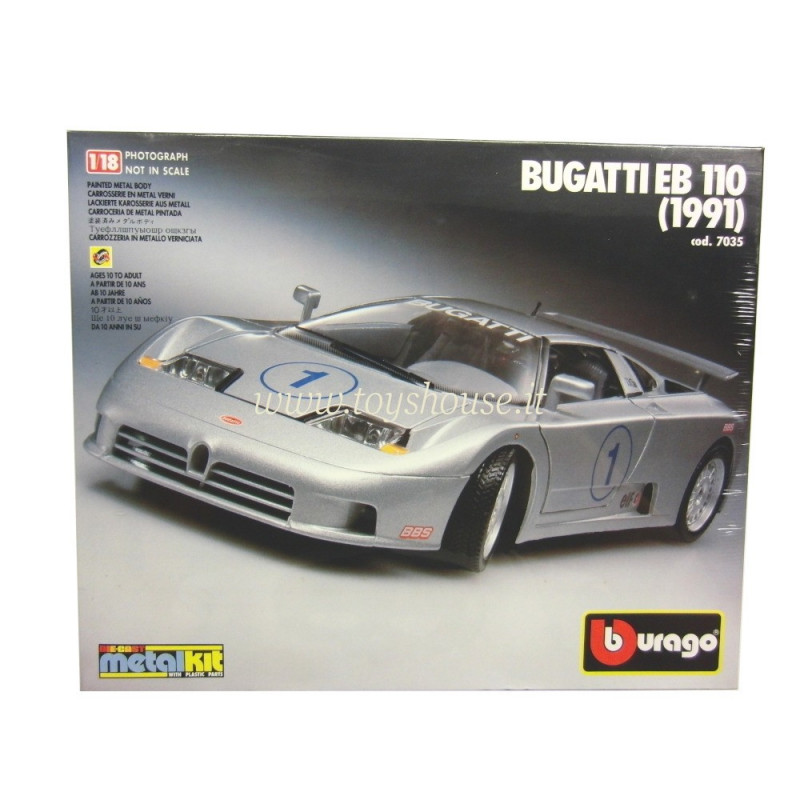 Bburago 1:18 scale item 7035 Kit Collection Bugatti EB 110