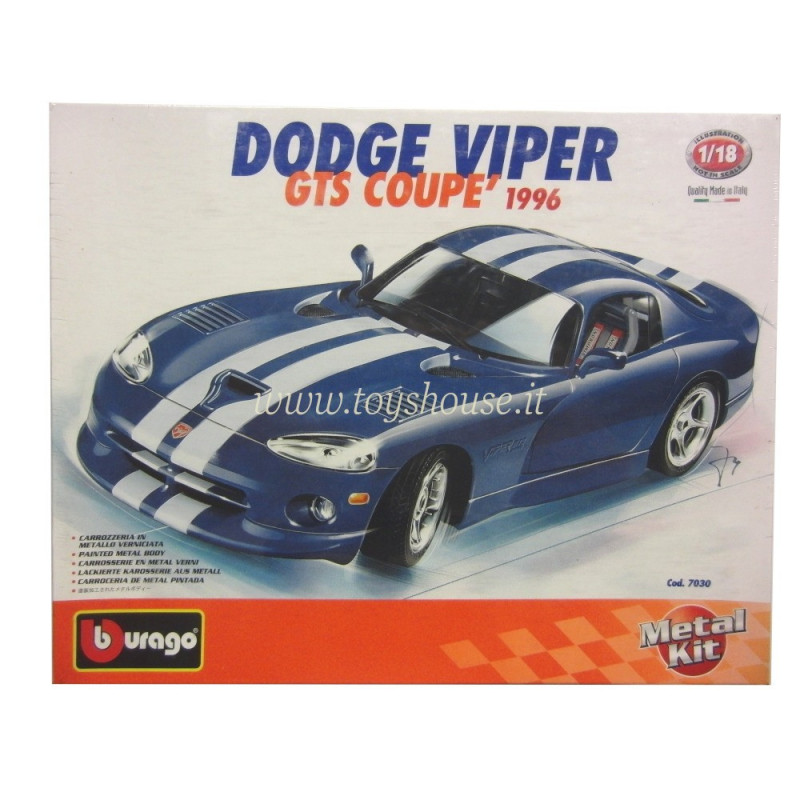 Bburago scala 1:18 articolo 7030 Kit Collection Dodge Viper GTS Coupé