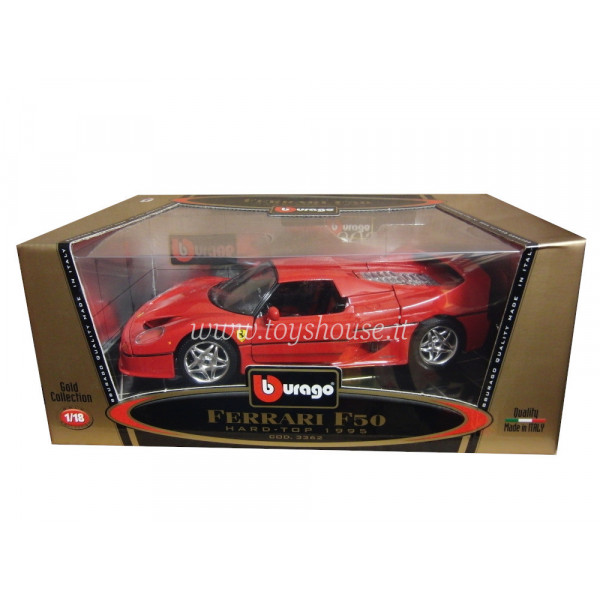 Bburago 1:18 scale item 3362 Gold Collection Ferrari F50 Hardtop