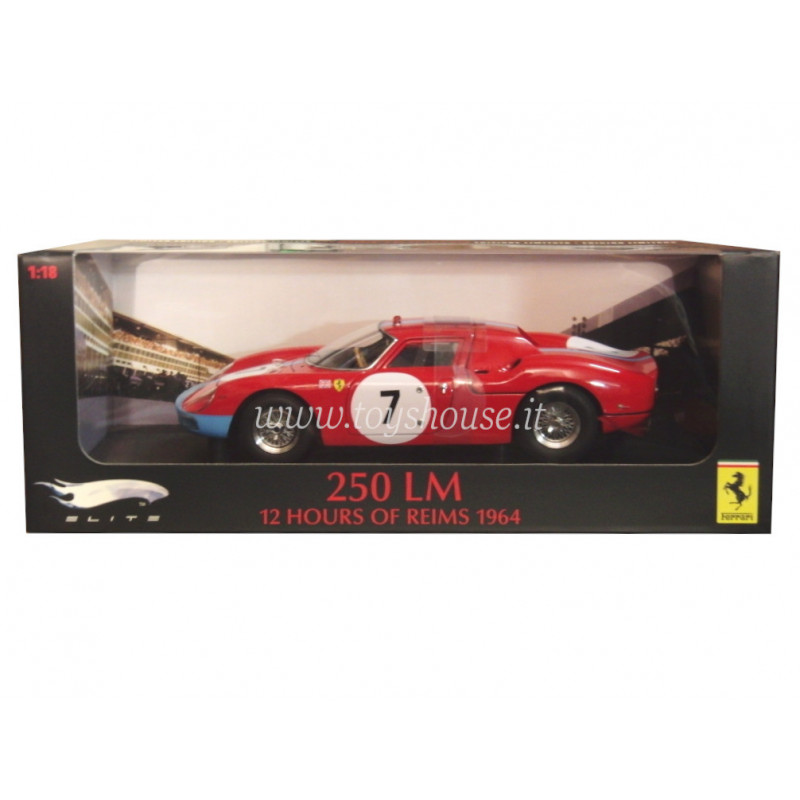 Hot Wheels 1:18 scale item T6261 Elite Ferrari 250 LM 1964 (12h of Reims) Lim.Ed. 5000 pcs