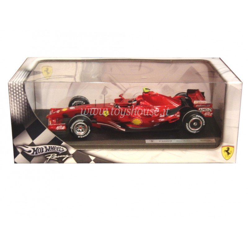 Hot Wheels 1:18 scale item N4658 Racing Ferrari F2007 Raikkonen 2007