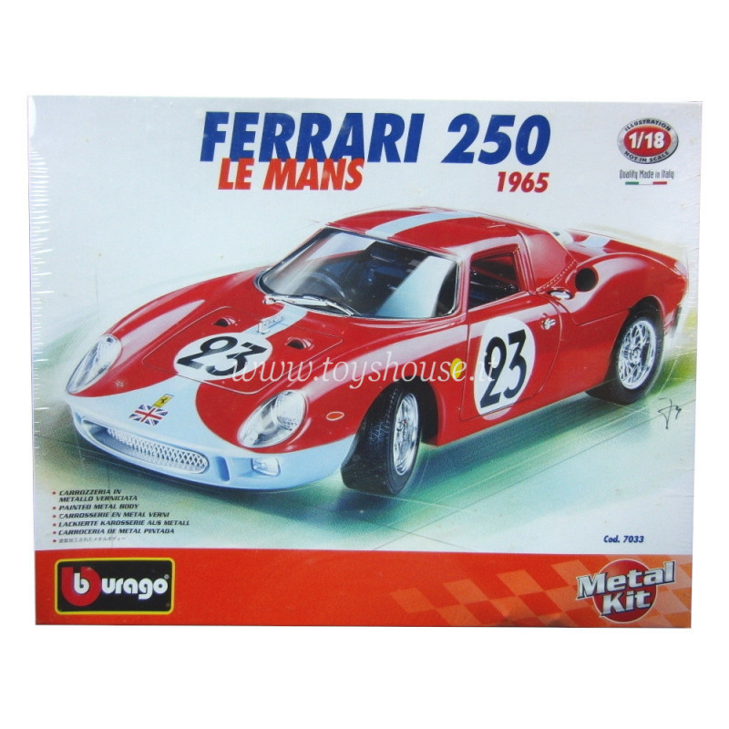 Bburago scala 1:18 articolo 7033 Kit Collection Ferrari 250 Le Mans