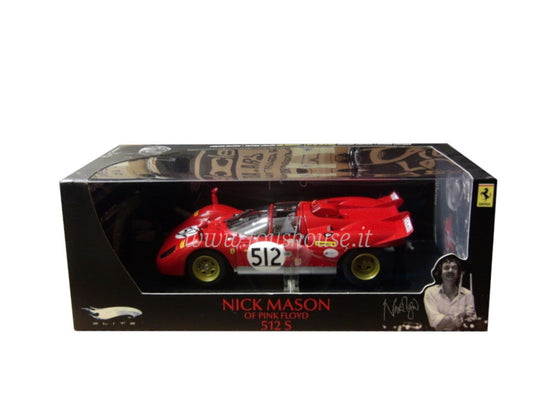 Hot Wheels scala 1:18 articolo T6253 Elite Ferrari 512 S n.512 Nick Mason of Pink Floyd Ed.Lim. 5000 pz
