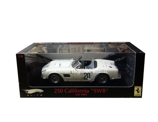 Hot Wheels scala 1:18 articolo T6931 Elite Ferrari 250 California "SWB" LM 1969 Ed.Lim. 5000 pz