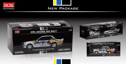 Sun Star 1:18 scale item 5352 Classic Rally Collectibles Opel Ascona 400 Rally RAC Lombardy 1980
