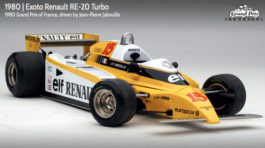 Exoto 1:18 scale item GPC97090 Grand Prix Classics Collection Renault RE-20 Turbo - Jean-Pierre Jabouille