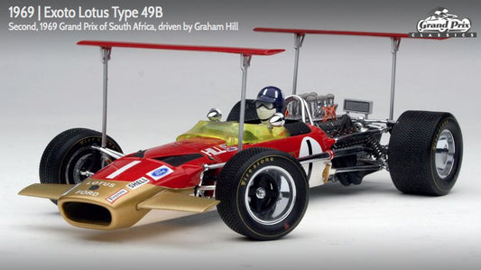 Exoto 1:18 scale item GPC97008 Grand Prix Classics Collection Lotus Type 49B - Graham Hill