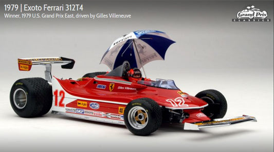 Exoto 1:18 scale item GPC97075 Grand Prix Classics Collection Ferrari 312T4 - Gilles Villeneuve
