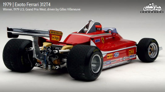 Exoto scala 1:18 articolo GPC97073 Grand Prix Classics Collection Ferrari 312T4 - Gilles Villeneuve