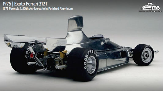 Exoto 1:18 scale item GPC97059 Grand Prix Classics Collection Ferrari 312T 50th Anniversary Polished Aluminum