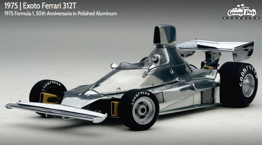 Exoto 1:18 scale item GPC97059 Grand Prix Classics Collection Ferrari 312T 50th Anniversary Polished Aluminum
