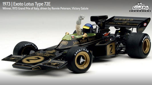 Exoto 1:18 scale item GPC97037 Grand Prix Classics Collection Lotus Type 72E - Ronnie Peterson