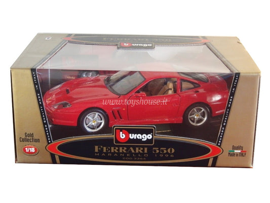 Bburago 1:18 scale item 3364 Gold Collection Ferrari 550 Maranello