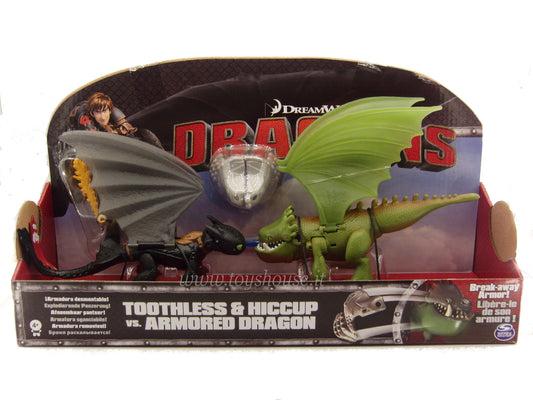 Dragon Trainer Hiccup & Sdentato vs Armored Dragon Spin Master Action Figure