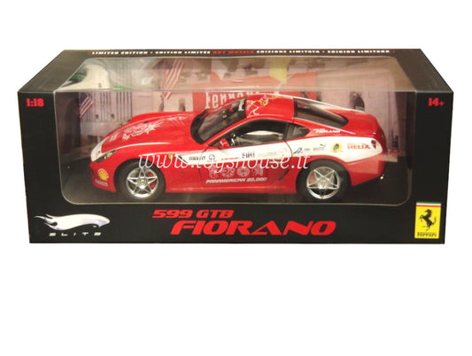 Hot Wheels scala 1:18 articolo L7117 Elite Ferrari 599 GTB Fiorano Panamerican Ed.Lim. 5000 pz